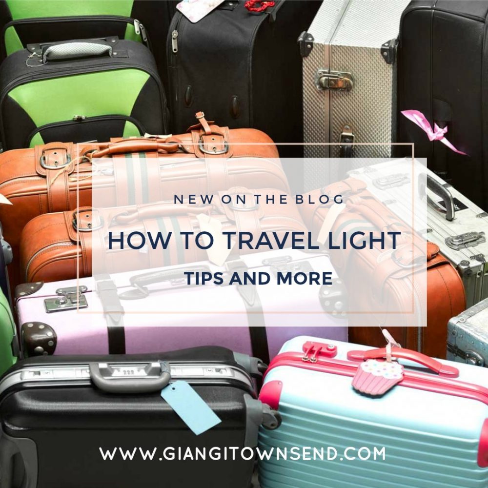 how to travel light tips